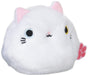 Sanei Boeki Neko Dango Odd Eye White Cat Plush Doll W7.5xD6xH7cm Animal ‎141127_1