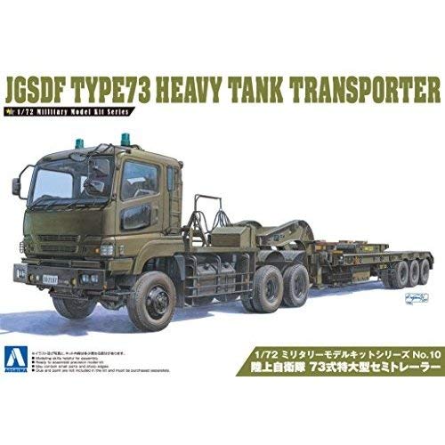 Aoshima No.10 JGSDF Type 73 Heavy Fighting Vehicle Semi trailer kit ‎AOS009970_1
