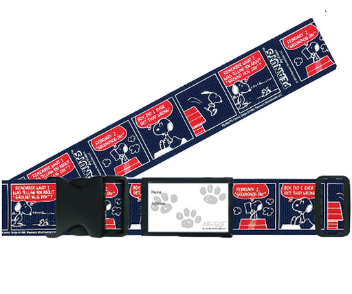 Vanguard Snoopy One-Touch Suitcase Belt Comic Navy Made in Japan Up to 172cm NEW_1