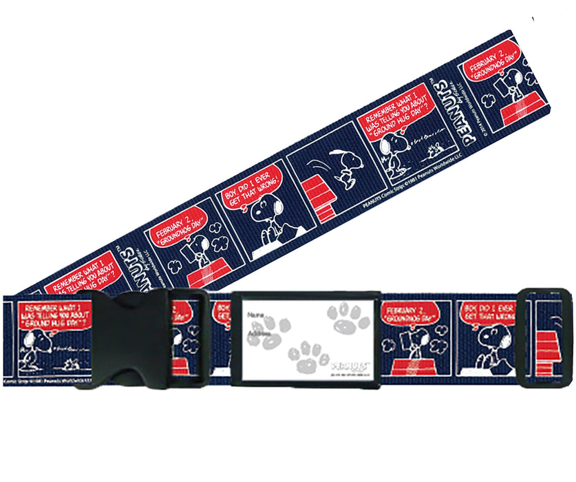 Vanguard Snoopy One-Touch Suitcase Belt Comic Navy Made in Japan Up to 172cm NEW_1