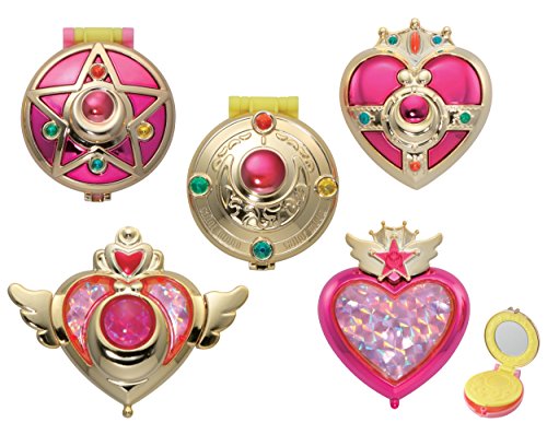 Sailor Moon Makeover Transforming Compact Mirror All 5 Sets Gashapon NEW_1
