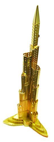 Tenyo Metallic Nano Puzzle Gold Series Burj Khalifa Model Kit NEW from Japan_3