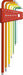 PB Swiss Tools 212LH-6 RB Ballend Hex Key Set long rainbow Wrench Hand Tool NEW_2