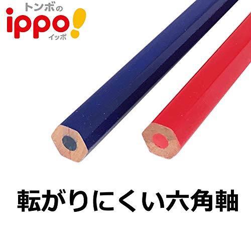 Tombow Red blue pencil ippo! 1 dozen for rounding CV - KIVP NEW from Japan_3