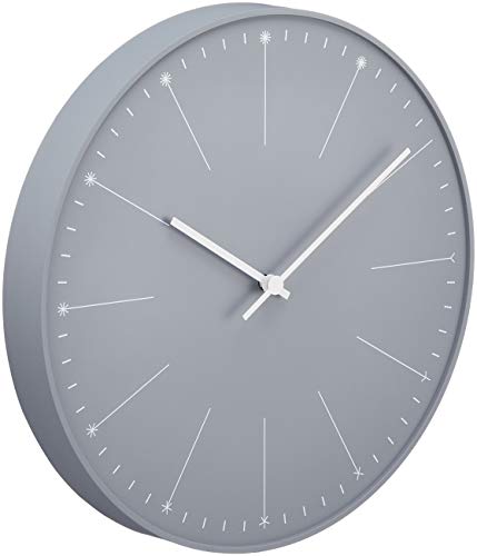 Lemnos Wall Clock 'dandelion' Gray NL14-11 GY (P290mm x D40mm) Plastic NEW_3