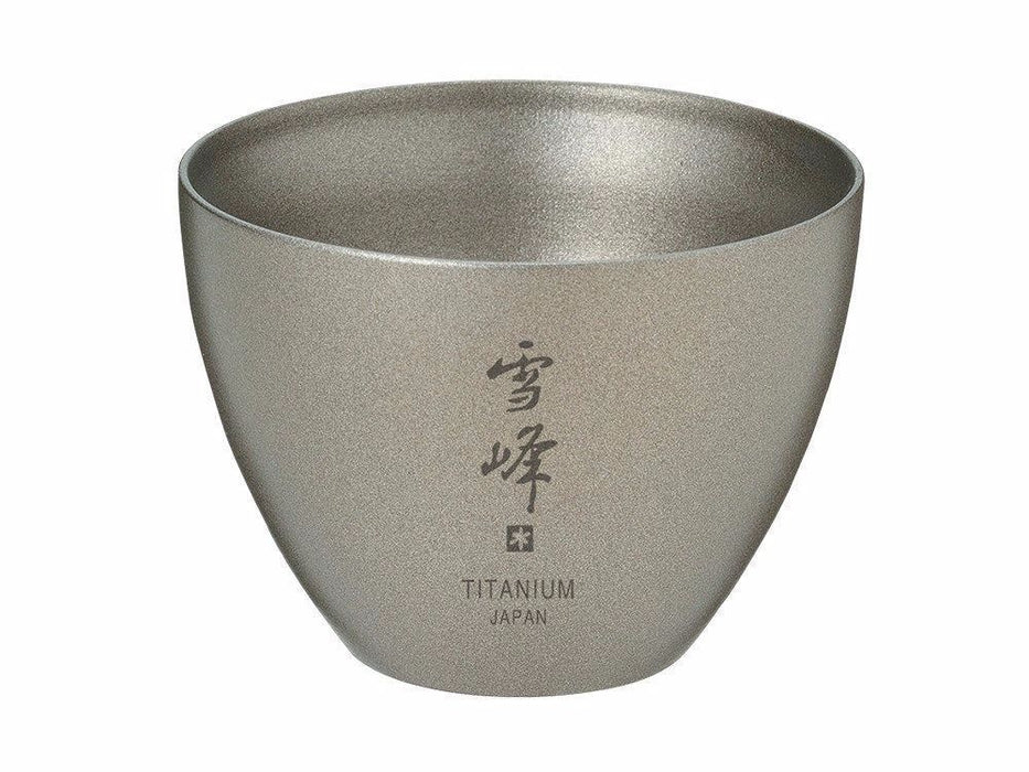 snow peak TW-020 Double-Wall TITANIUM SAKE CUP NEW from Japan_1