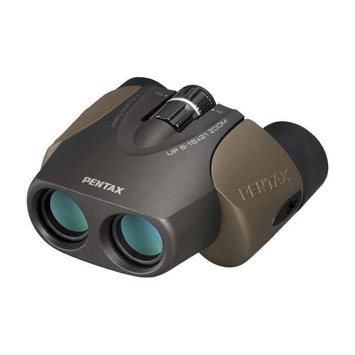 PENTAX Porro Prism Binoculars UP 8-16x21 Brown Bak4 Full Multi Coating 61962 NEW_1