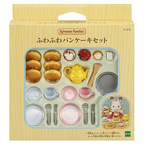 EPOCH Sylvanian Families Furniture Fluffy Pancake Set NEW from Japan_2