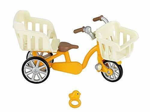 Epoch Sylvanian Families furniture three people riding bicycle NEW from Japan_1