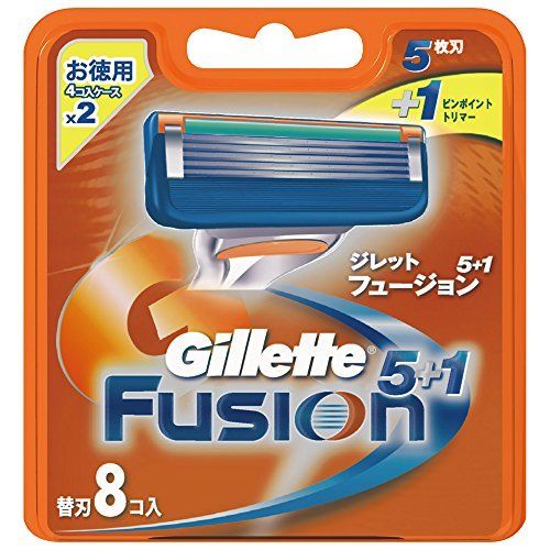 Gillette shaving fusion 5 add 1 8 blades inserted NEW_1