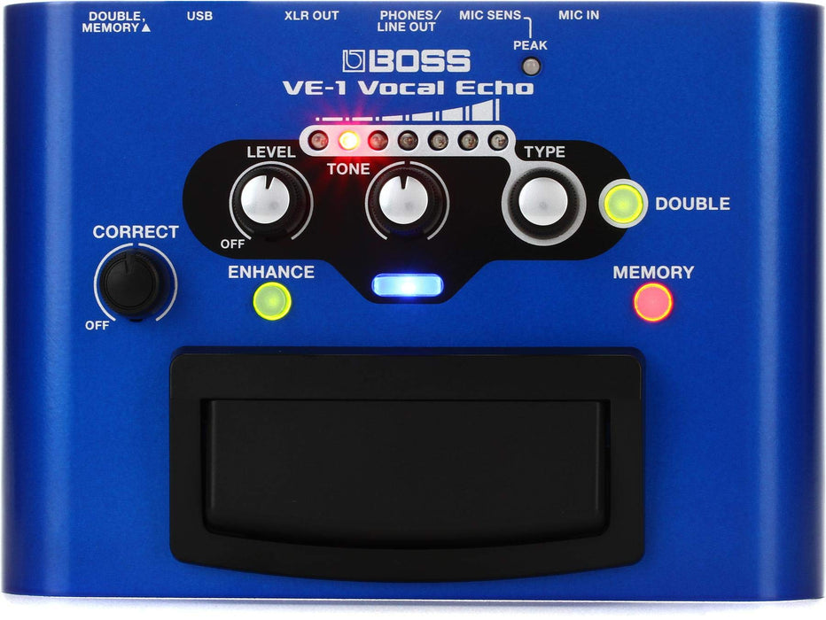 Boss VE-1 Vocal Echo Vocal Effect Processor Blue Compact Size studio quality NEW_1