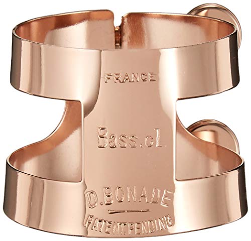 Bonado bass clarinet ligature reverse tighten pink gold plated finish 2253UPG_1