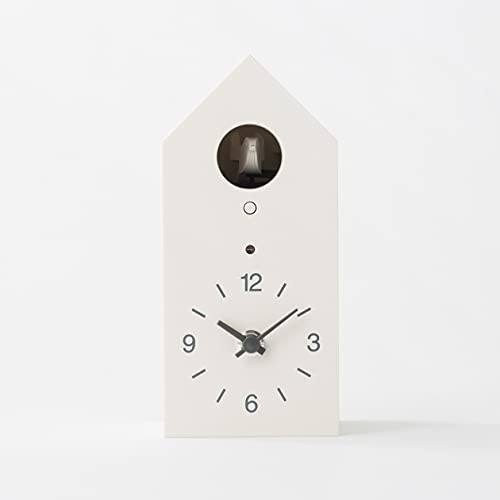 MUJI Pigeon or dove Cuckoo Clock with Light and sensor watch White NEW_1