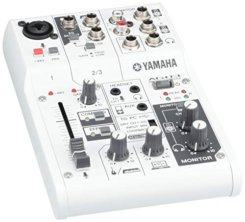YAMAHA AG03 Web Casting Mixer Audio Interface 3 Channel USB Audio Interface NEW_9