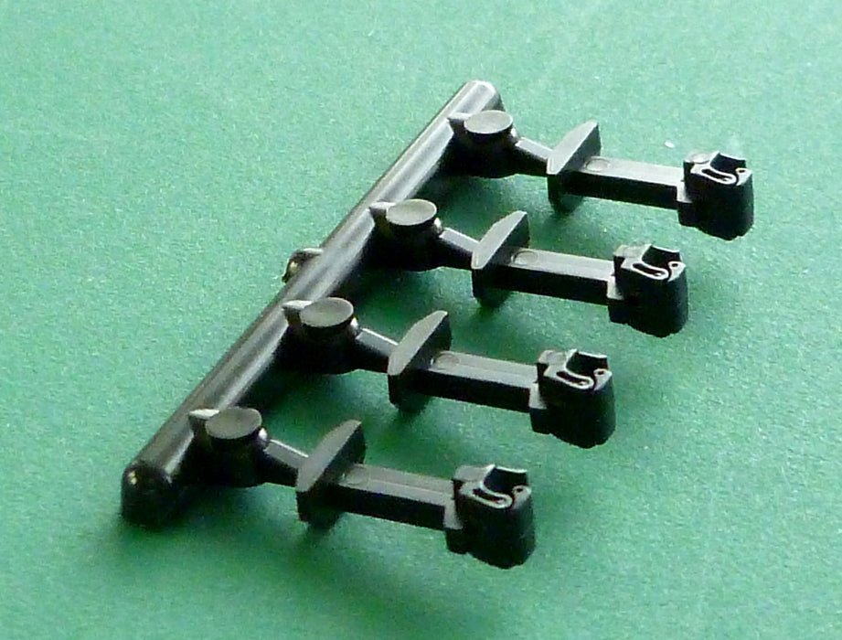 Green Max N gauge 8051 Knuckle coupler (long / black / 20 pieces) for 10 train_2