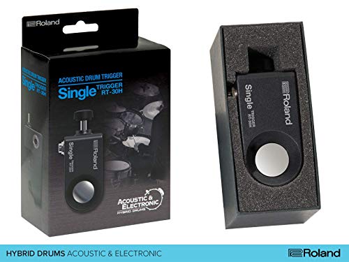 Roland Electronic Drum Accessory RT-30H Drum trigger Black Hybrid drum system_3