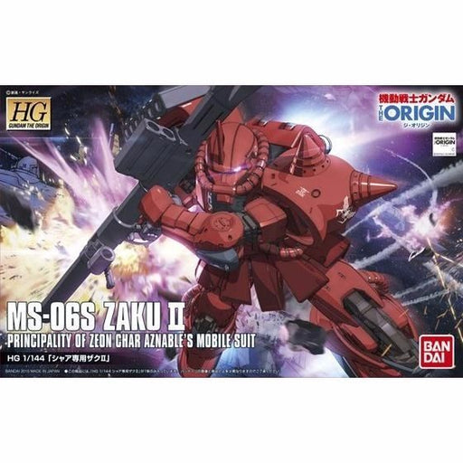 BANDAI HG 1/144 MS-06S ZAKU II CHAR'S MOBILE SUIT MODEL KIT Gundam The Origin_1