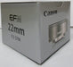 Canon Single focus wide angle lens EF-M22mm F2 mirrorless single EF-M222STMSL_3