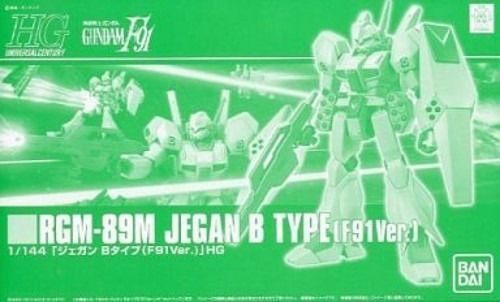 BANDAI HGUC 1/144 RGM-89M JEGAN B TYPE F91 Ver Plastic Model Kit Gundam F91 NEW_1