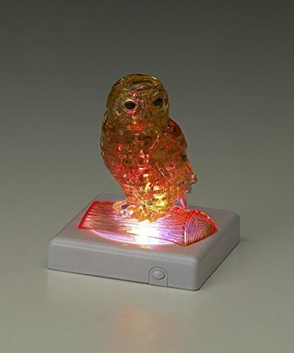 BEVERLY 3D Crystal puzzle Owl Gold 50191 42 Pcs NEW from Japan_7
