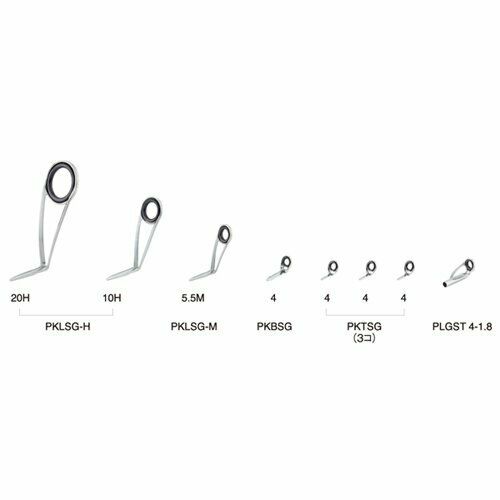 FUJI KOGYO stainless SiC guide set for the lure rod PKLSG20H81 NEW from Japan_1