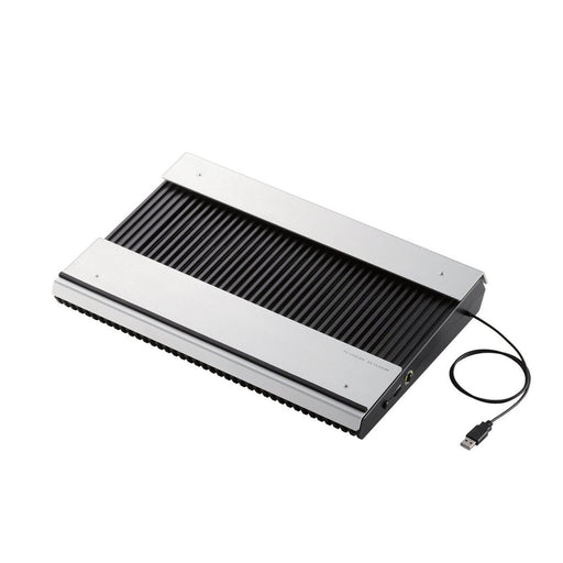 Elecom Laptop Cooling Stand Black SX-CL23LBK PS3 PS4 Horizontal Aluminum Body_1