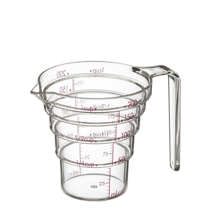 Yamazaki Industries 2699 Microwave Safe Gradual Measuring Cup 200ML Clear NEW_1