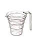 Yamazaki Industries 2699 Microwave Safe Gradual Measuring Cup 200ML Clear NEW_1