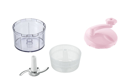 Shimomura Kogyo Made in Japan Pitaco Drainer Chopper PC-602 pink Stacking NEW_1