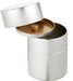 KOTODO Green Tea Canister Chazutsu Stainless Steel 200g Silver w/steel inner lid_2