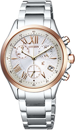 CITIZEN xC Eco-Drive Chronograph FB1404-51A Women's Watch Stainless Steel NEW_1