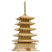Azone Wooden Art Style Wood Puzzle Kigumi Five Story Pagoda NEW from Japan_1