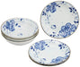 SANRIO Hello Kitty Blue Rose 3 Pair Set Porcelain Bowl 6 ​plate sets in Box NEW_1
