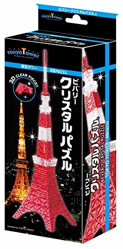 Beverly 3D Crystal Puzzle Tokyo Tower 48 Pieces 50192 NEW from Japan_2
