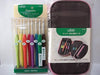 Clover Amure Crochet Hooks Set of 8 and Zipper Case Set 43-321, 55-943 NEW_1