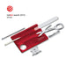 VICTORINOX Swiss Card Nail Care Tool ‎0.7240.T 13-function translucent red NEW_2