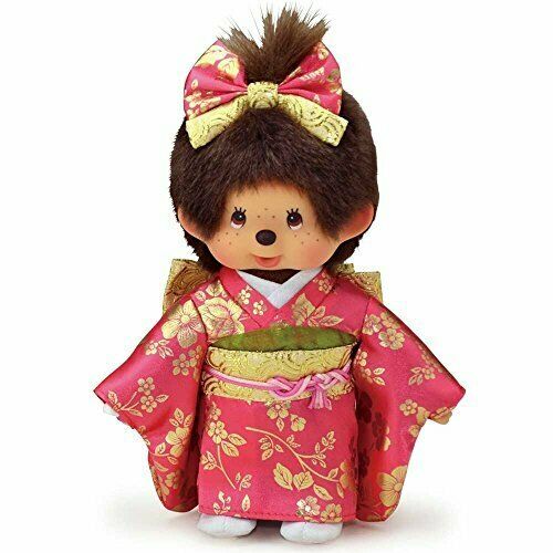 Sekiguchi Monchhichi Kimono Monchhichi Girls Plush Toy Length 20 cm NEW_1