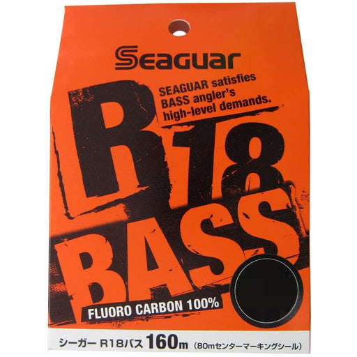 KUREHA Seaguar R18 BASS Fluorocarbon Line 160m 12lb Black Bass R18B1612 NEW_1