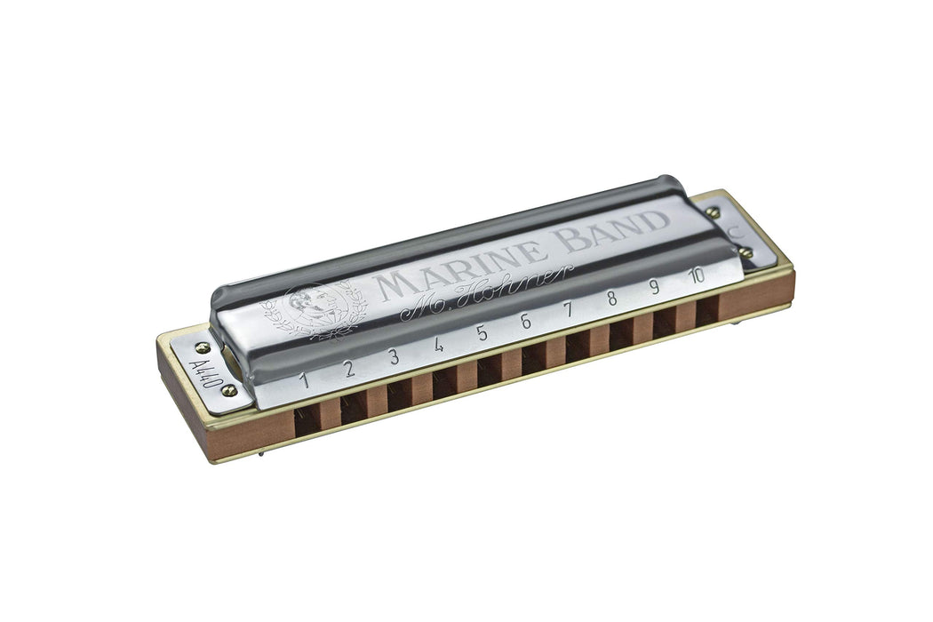 HOHNER MARINE BAND 1896/A Marine band 10 hole harmonica ‎M1896106X w/Case NEW_1