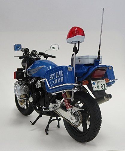 Honda CB400 SUPER FOUR Osaka prefectural police Sky Blue Squad Plastic Model Kit_2