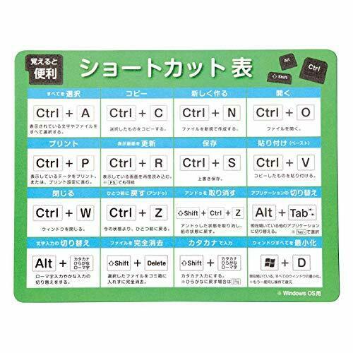 Mouse Pad with Short Cut Table (Educational) NEW from Japan_1