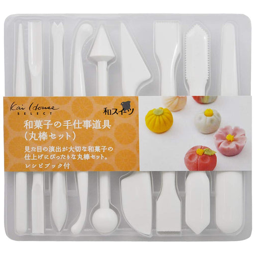KAI House Selelct Wagashi Handwork Tool Round Bar Set DL-7510 Japanese Sweets_1