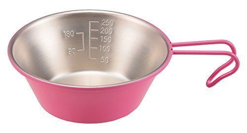 CAPTAIN STAG UH-14 Stainless Steel Color Sierra Cup 320ml Pink Outdoor NEW_1