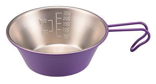CAPTAIN STAG UH-15 Stainless Steel Color Sierra Cup 320ml Purple Outdoor NEW_1