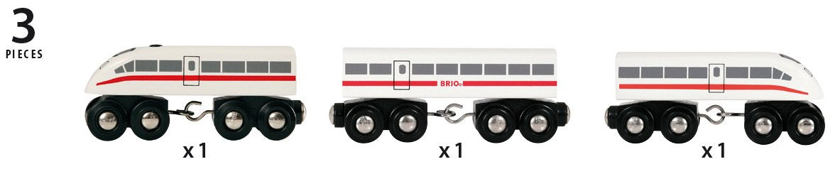 BRIO WORLD High Speed Train With Sound 33748 3+ LR44 ×2 batteries (included) NEW_4