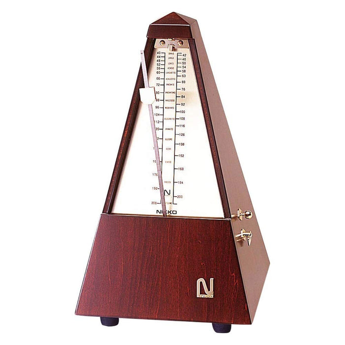 Nikko metronome wooden jumbo with Handle 110-H 220(W)x370(H)x220(D)mm Clockwork_1