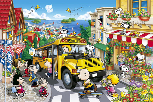 1000 Piece Jigsaw Puzzle PEANUTS Happy school bus Snoopy (50x75cm) Epoch 11-527s_1