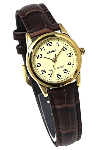 CASIO BASIC ANALOGUE LADYS L leather band NEW from Japan_1