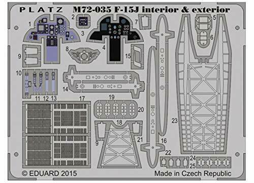 Platz 1/72 Etching Parts for JASDF F-15J Eagle Plastic Model Kit NEW from Japan_1