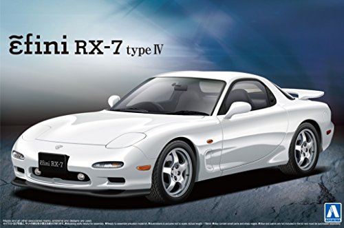 Aoshima The Best Car GT MAZDA FD3S RX-7 IV Type Plastic Model Kit from Japan_1